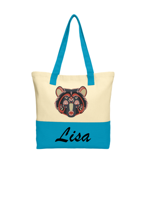 Embroidered Animal Personalized Tote Bag