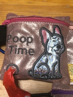 Embroidered Poop Bag Holder