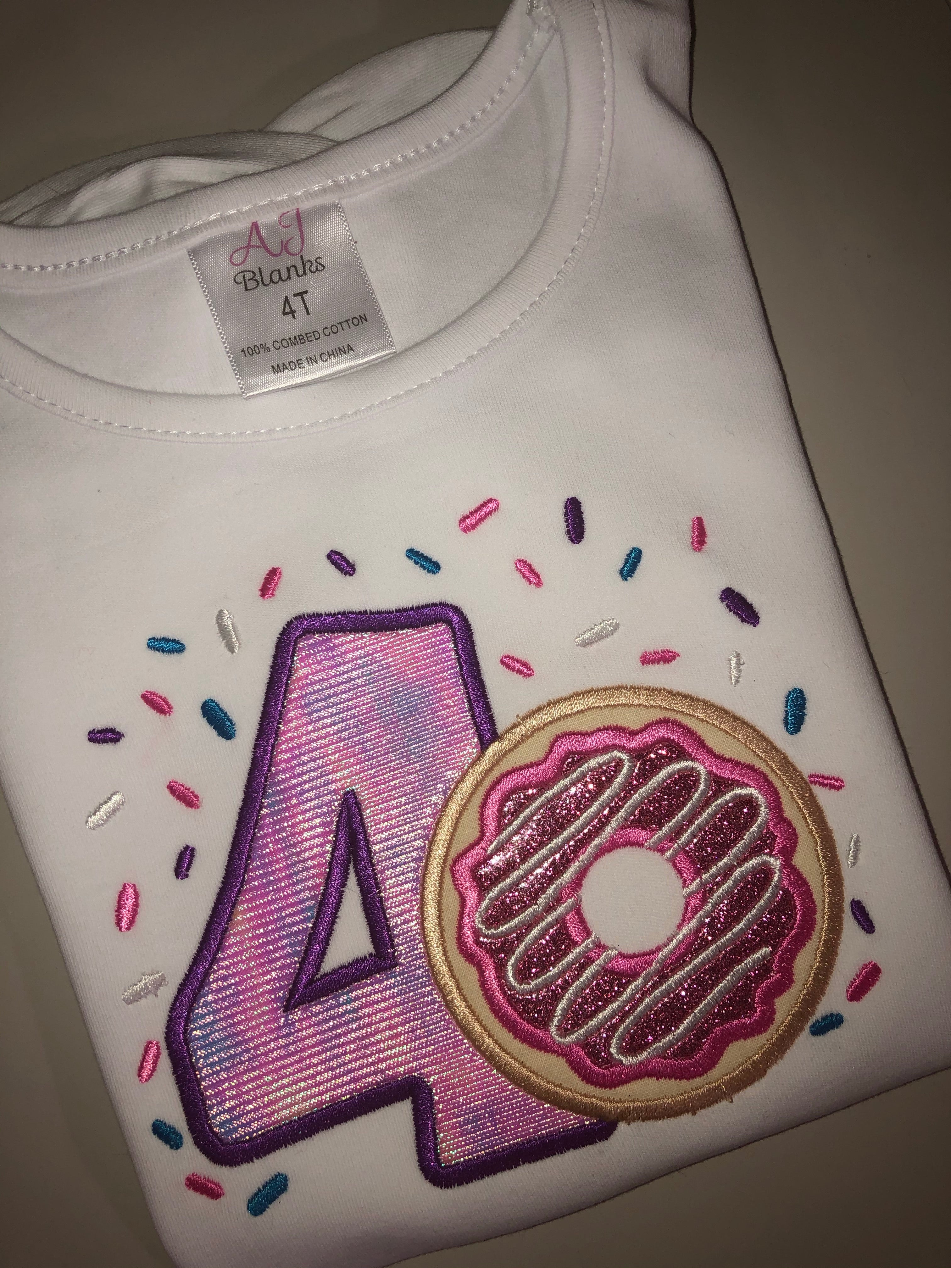Donut Birthday Girls T-Shirt